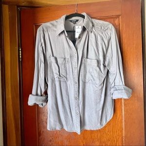 NWT Express Button Down Utility Shirt